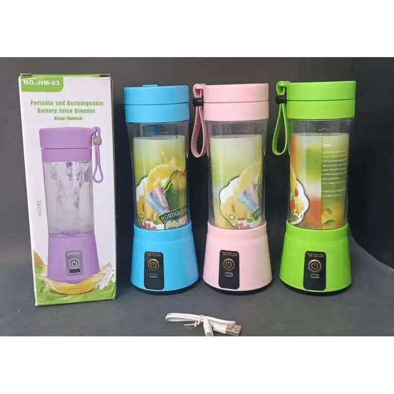 شیکر شارژی 400 میلی لیتری مدل Portable Mini Juicer Blender